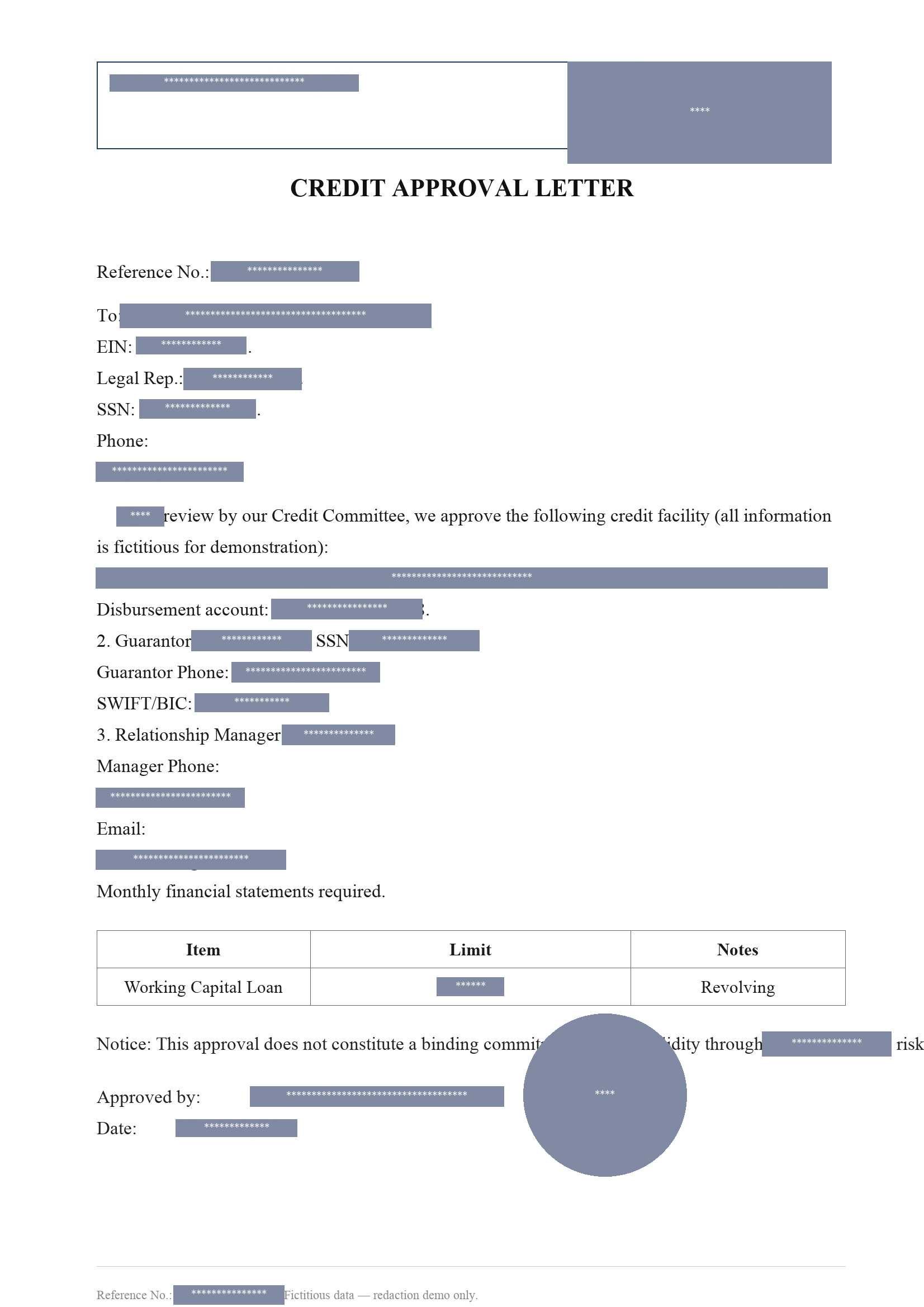 Asterisk redaction